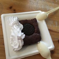 brownie at Mooshies in East London