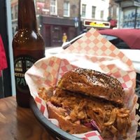 Pulled sandwich.  at Mooshies in East London