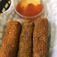 Cheese sticks at Mooshies in East London