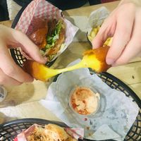 Cheese sticks , too good to be true  at Mooshies in East London