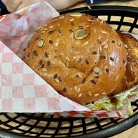  “Fish” burger at Mooshies in East London