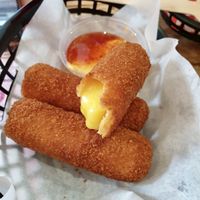 Cheese sticks- amazing!!! at Mooshies in East London