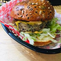 quinoa burger at Mooshies in East London