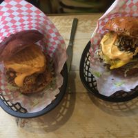Burgers at Mooshies in East London