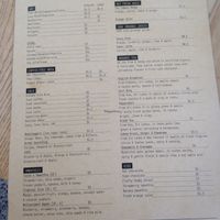 drinks menu at Henry & Ted in Papamoa