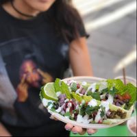 Raw Vegan Tacos with Cashew Sour Cream!❤️ at True Earth Juicery & Vegan Cafe in North Hollywood