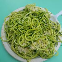 zucchini pasta at True Earth Juicery & Vegan Cafe in North Hollywood