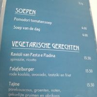 Vegetarian main courses at Zilte Zoen in Bergen Aan Zee