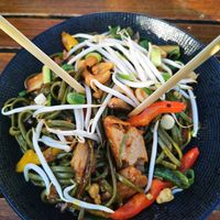Vegan wok at Natuurlijk in Egmond Aan Zee
