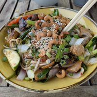 Vegan wok at Natuurlijk in Egmond Aan Zee