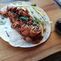 Pulled jackfruit starter at Natuurlijk in Egmond Aan Zee