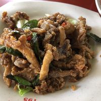 Buttered frog legs at Hup Seng Heng Vegetarian in West Singapore