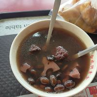 Black bean with lotus root soup..yummy! at Hup Seng Heng Vegetarian in West Singapore