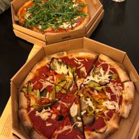 Vegan pizzas  at Bella&Brava in Venice