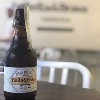 Local beer named after the restaurant. at Bella&Brava in Venice