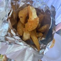 Papas gajo 10/10  at Veggino's Pizza in Mexico City