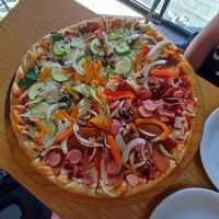  at Veggino's Pizza in Mexico City