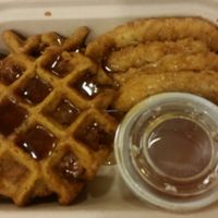 Ckik'n and Waffles  at Organic Avenue - Bryant Park in New York City