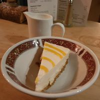 Lemon cheesecake at The Golden Heart Inn in Gloucester