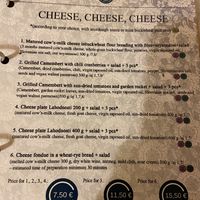 תפריט at Lahodnosti in Poprad