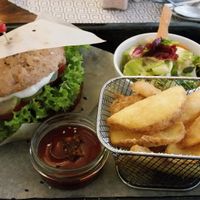 The only vegan burger in Poprad! :) at Lahodnosti in Poprad