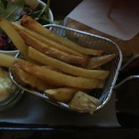 Burger, served with a salad and fries at Lahodnosti in Poprad