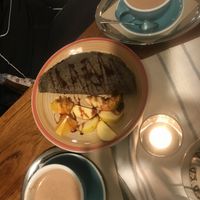 Full wheat spelt pancake with vegan chocolate and banana  at Lahodnosti in Poprad