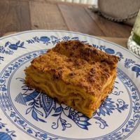 Lasagna at Sementis in Pietrasanta