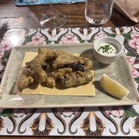 Funghi e tofu fritti  at Sementis in Pietrasanta