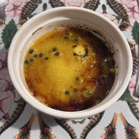 Crema catalana al frutto della passione  at Sementis in Pietrasanta