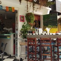 terrace at Restaurante Cultura VEG in Sao Paulo