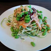 Pad Thai with zucchini noodles at Raw Eatery & Market in Calgary