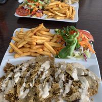Vegan platter at Rosin's Imbiss in Lindau