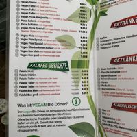Menu at Rosin's Imbiss in Lindau