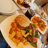 Veggie Burger at Califa Tapas in Vejer De La Frontera