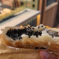 Black sesame patty at Blissful Station in Box Hill