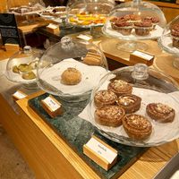 Selection of vegan cakes   at Pepstop - Riddargatan in Stockholm