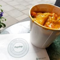 coconut Thai veggie soup at Pepstop - Riddargatan in Stockholm
