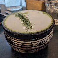 Matcha "A" latte at Pepstop - Riddargatan in Stockholm