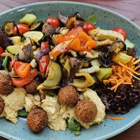 Grillgemüse mit Falafel at Gasthaus Hasen in Waltenhofen