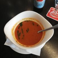 Sehr leckere vegane Tomatensuppe at Panorama at Drautalperle in Spittal An Der Drau