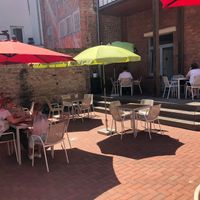 the patio at Werners Eiscafe in Wismar