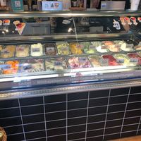 ice selection (vegan and non vegan) at Werners Eiscafe in Wismar