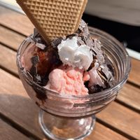   at Werners Eiscafe in Wismar