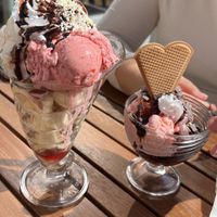   at Werners Eiscafe in Wismar