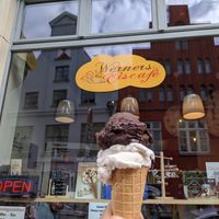 Lecker! at Werners Eiscafe in Wismar