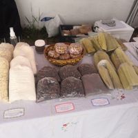 Organic and vegan oats and cacao at Slow Food Mercado de la Tierra in Bogota