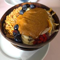 Vegan acai bowl at Hula Juice Cafe in Edinburgh