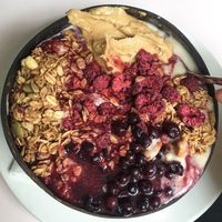 Nana bowl at Hula Juice Cafe in Edinburgh