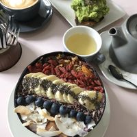 Acai Bowl and Avocado Toast (no extra Avocado) at Hula Juice Cafe in Edinburgh